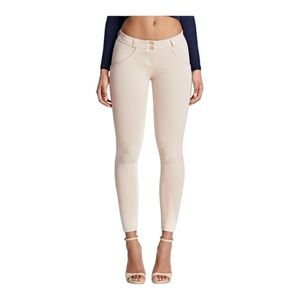 Freddy WR.UP Low-Rise 7/8 Length Pants - Size S, Light Beige